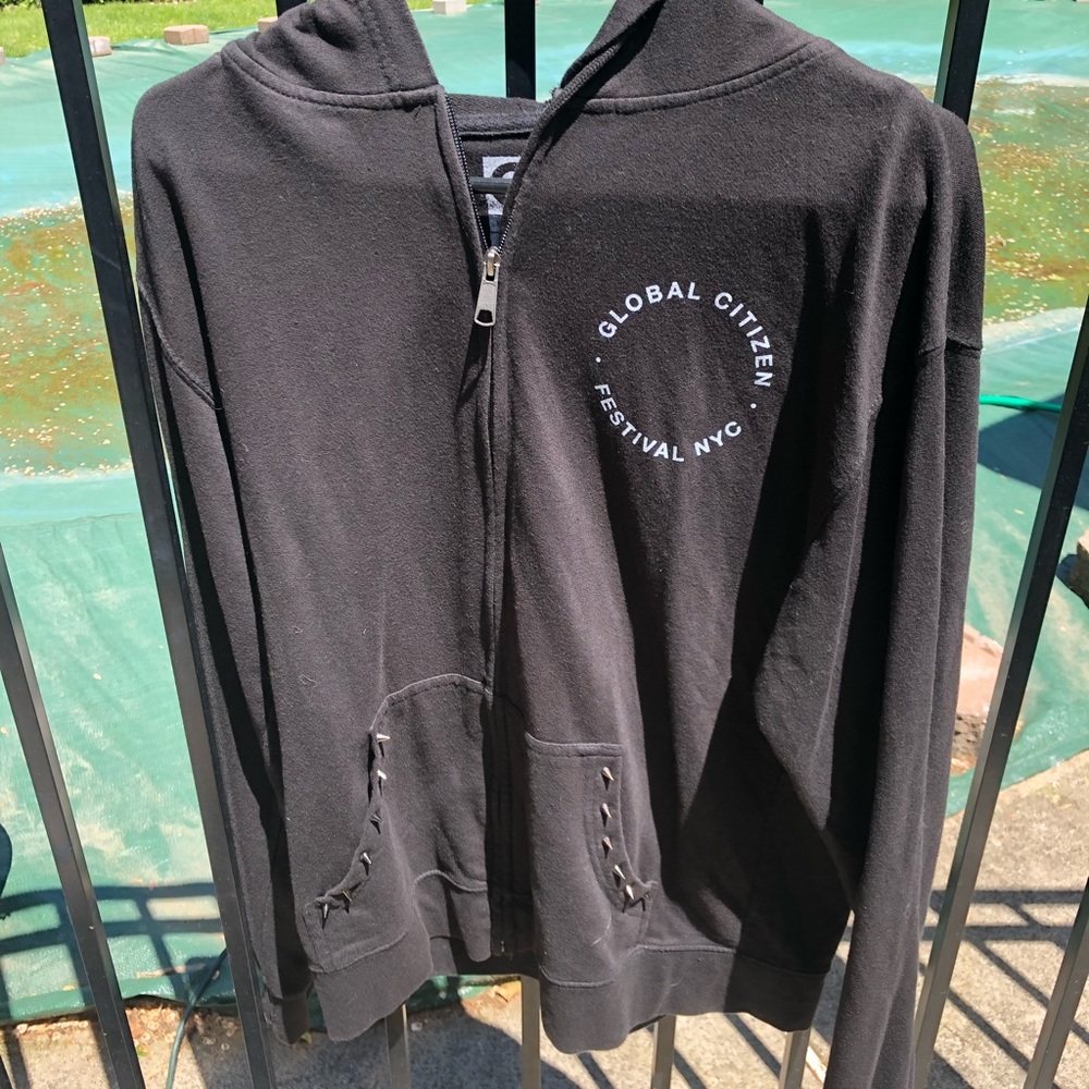 Global Citizens Concert '15 NYC Hoodie L Black GUC